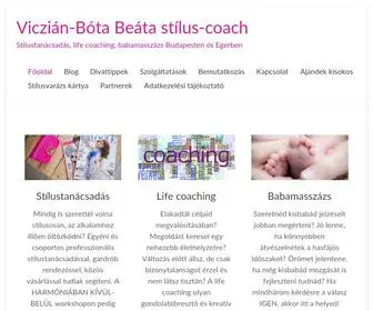 Stiluscoach.hu(Viczián) Screenshot