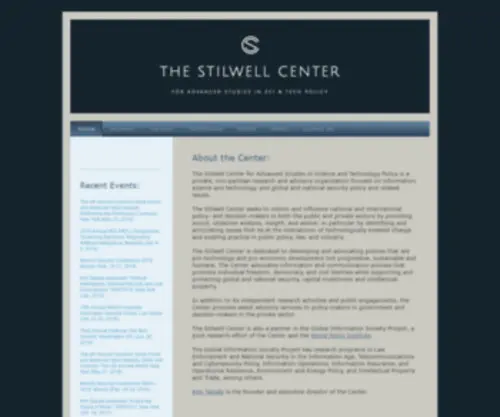 Stilwellcenter.org(The Stilwell Center for Advanced Studies in Science and Technology Policy) Screenshot