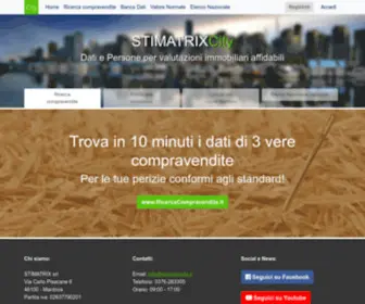 Stimatrixcity.it(Dati e Persone per valutazioni immobiliari affidabili) Screenshot