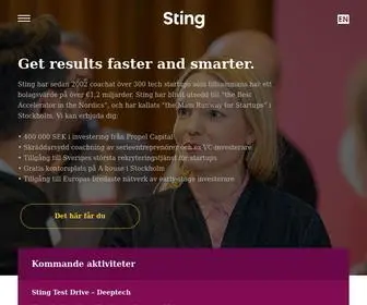 Sting.co(Affärsinkubatorn Sting erbjuder startups en snabbare väg från idé till globalt företag. ICT) Screenshot