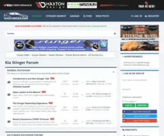 Stingerforum.org(The Kia Stinger Forum) Screenshot