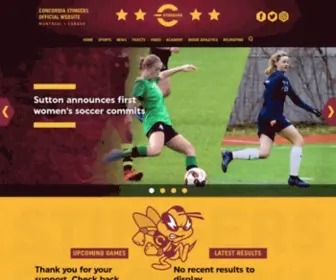 Stingers.ca(Official website of the concordia stingers varsity teams with up) Screenshot