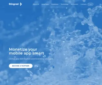 Stingrad.com(Monetize your mobile app) Screenshot