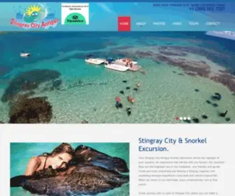 Stingraycityantigua.com(Antigua Shore Excursions and Tours at Stingray City) Screenshot