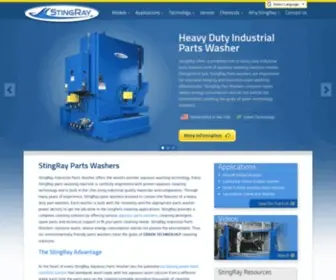 Stingraypartswasher.com(StingRay Parts Washer) Screenshot