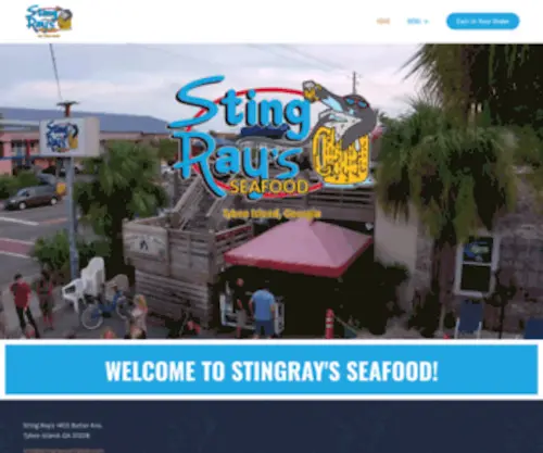 Stingraysontybee.com(Stingray's Seafood) Screenshot