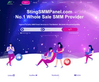 Stingsmmpanel.com(SMM Panel) Screenshot