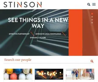 Stinson.com(Stinson LLP) Screenshot