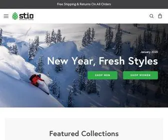 Stio.com(Stio Outdoor Apparel for Men) Screenshot