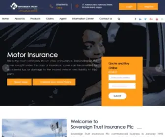 Stiplc.com(Sovereign Trust Insurance) Screenshot