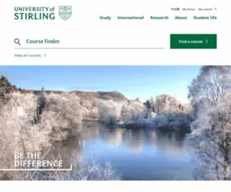 Stir.ac.uk(The University of Stirling) Screenshot