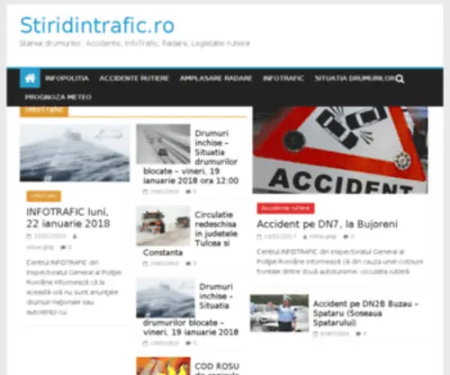 Stiridintrafic.ro(Stiri din trafic) Screenshot