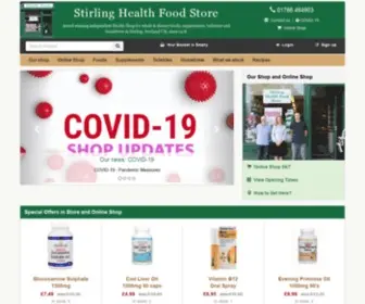 StirlinghealthfoodStore.co.uk(Stirling Health Food Store) Screenshot