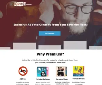 Stitcherpremium.com(Get Stitcher Premium) Screenshot