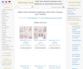 Stitchingcards.com(Make hand stitched greetings cards) Screenshot