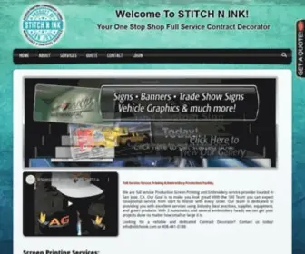 Stitchnink.com(STITCH N INK) Screenshot