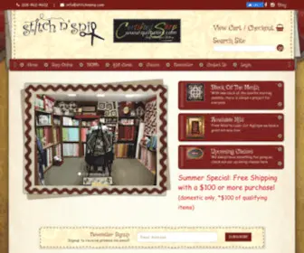 Stitchnsnip.com(Quilt Shop in Garden Valley) Screenshot