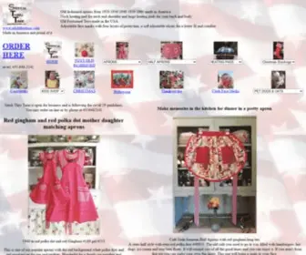 Stitchthrutime.com(Old Fashioned Apron Gingham Aprons American Toys Neck Heating Pad) Screenshot