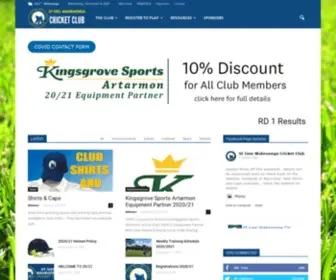 Stiveswahroongacc.com(St Ives Cricket Wahroonga Senior Cricket Club) Screenshot