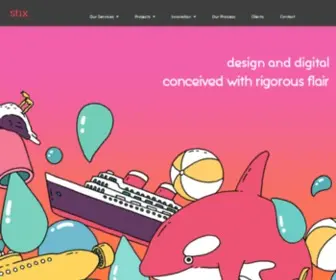 Stix-Digital.com(Design and digital conceived with rigorous flair) Screenshot