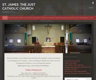 Stjamescatholic.com(James the Just Catholic Church) Screenshot