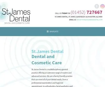 Stjamesdental.com(Dentist Gloucester) Screenshot