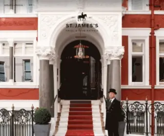 Stjameshotelandclub.com(One of the most desirable 5* Boutique Hotels in Mayfair London. St. James Hotel) Screenshot