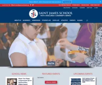 Stjamesschoolah.org(Saint James School) Screenshot