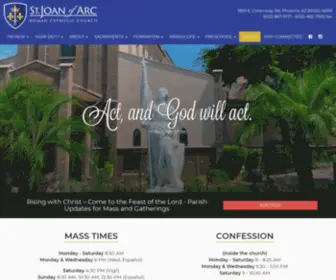 Stjoanofarc.com(Saint Joan of Arc Roman Catholic Church) Screenshot