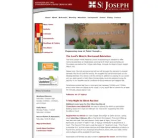 Stjoeparish.com(Saint Joseph Catholic Church) Screenshot