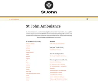 Stjohnambulance.com(John Ambulance) Screenshot