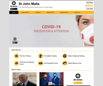 Stjohnambulancemalta.com(St John Malta & Training) Screenshot