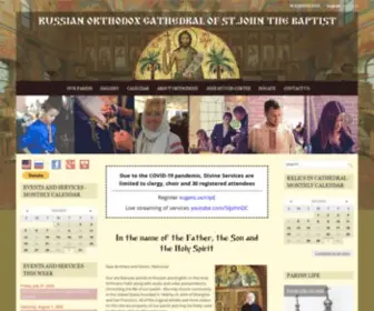 Stjohndc.org(RUSSIAN ORTHODOX CATHEDRAL OF ST.JOHN THE BAPTIST) Screenshot
