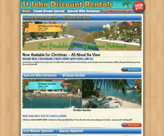 Stjohndiscountrentals.com(St John Discount Villa Rentals) Screenshot