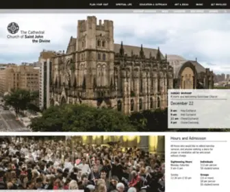 Stjohndivine.org(The Cathedral of St. John the Divine) Screenshot