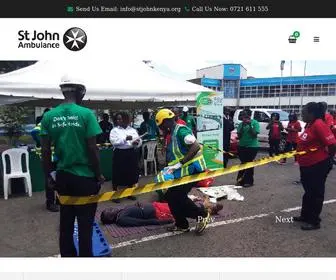 Stjohnkenya.org(St John Ambulance Kenya) Screenshot