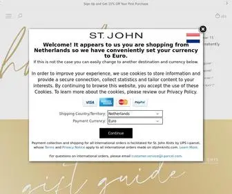 Stjohnknits.com(St. John Knits) Screenshot
