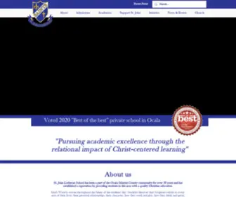 Stjohnocala.org(Private Christian School in Ocala Florida) Screenshot