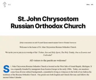 Stjohnroc.com(John Chrysostom Russian Orthodox Church) Screenshot