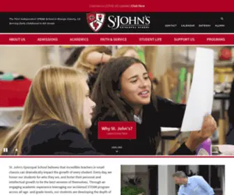 Stjohns-ES.org(Independent School In Orange County) Screenshot
