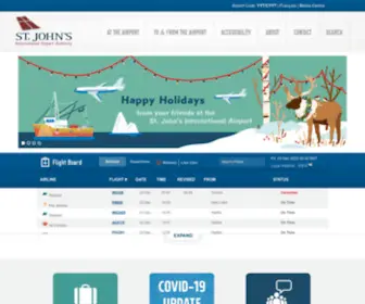 Stjohnsairport.com(St. John's International Airport Authority) Screenshot