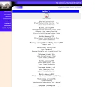 Stjohnsarmenianchurch.org(JOHN ARMENIAN CHURCHof Greater Detroit) Screenshot