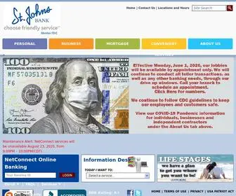 Stjohnsbank.com(Johns Bank & Trust Company) Screenshot