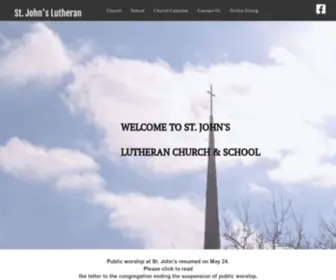 Stjohnsburlington.org(John's Lutheran) Screenshot