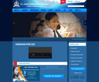 Stjohnscbse.com(St.John's Senior Secondary School & Junior College) Screenshot