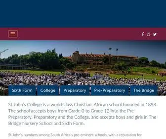 Stjohnscollege.co.za(St John's College) Screenshot