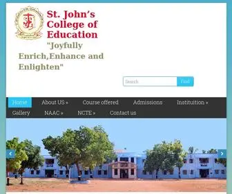 Stjohnsedn.org(Palayamkottai, Tirunelveli) Screenshot