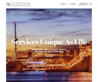 Stjohnsfamilyfuneralhome.com(St. Johns Family Funeral Home) Screenshot