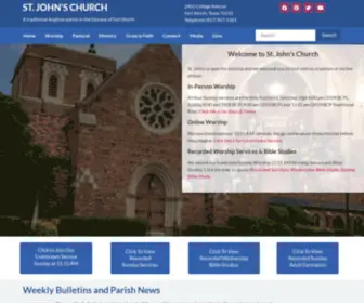 Stjohnsfortworth.com(John's Church) Screenshot