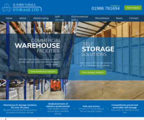 Stjohnshallstorage.co.uk(St John's Hall Storage) Screenshot